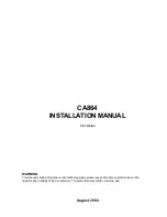 Teletek electronics CA864 Installation Manual preview