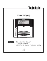 Teletek electronics LCD 63SE Operation User'S Manual preview