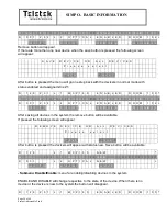 Preview for 20 page of Teletek electronics SIMPO Basic Information