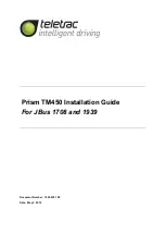 Предварительный просмотр 1 страницы Teletrac Prism TM450 Installation Manual