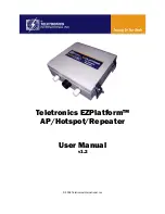 Teletronics International EZPlatform User Manual preview