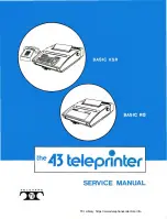 Preview for 1 page of Teletype 43 Basic KSR Service Manual