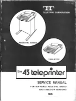 Предварительный просмотр 1 страницы Teletype 43 Teleprinter Basic RO Service Manual