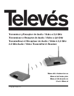 Televes 2.4 GHz Audio / Video Transmitter & Receiver User Manual preview