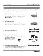 Preview for 6 page of Televes 2.4 GHz Audio / Video Transmitter & Receiver User Manual