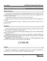 Preview for 64 page of Televes 2.4 GHz Audio / Video Transmitter & Receiver User Manual