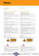 Preview for 1 page of Televes 234701 Quick Start Manual