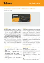 Preview for 1 page of Televes DTKom Series Manual