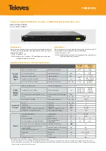 Televes FIBREDATA Series Quick Start Manual preview