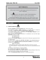 Предварительный просмотр 6 страницы Televes FSM 500 User Manual