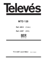 Preview for 1 page of Televes MTD 120 User Manual