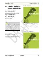 Preview for 30 page of Televic Confidea Installation And User Manual