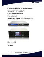 Предварительный просмотр 1 страницы Teleview TAV900A User Manual