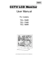 Teleview TEL-15MR User Manual предпросмотр