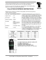 TeleVue 17mm ETHOS Instructions preview