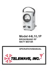 Предварительный просмотр 1 страницы TELEWAVE 44L1 Operation Manual