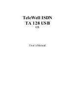 TeleWell TA 128 USB User Manual preview