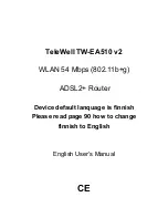 Preview for 1 page of TeleWell TW-EA510 v2 User Manual