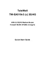 TeleWell TW-EA510v3 (c) 3G Quick Start Manual предпросмотр