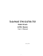 Preview for 1 page of TeleWell TW-EA701-715 User Manual