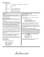 Preview for 2 page of Telex Communications IC-6SX Installation & Operation Instructions