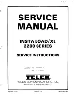 Telex Communications Instaload/XL 2200 Series Service Instructions Manual preview