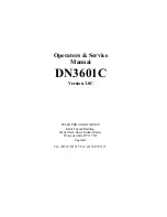 Preview for 1 page of Telex Pro Audio Group DN3601C Operators & Service Manual