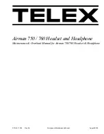 Telex Airman 750 Maintenance & Overhaul Manual preview