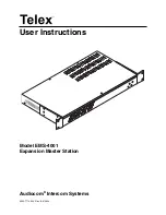 Telex Audiocom EMS-4001 User Instructions preview