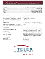 Preview for 2 page of Telex Audiocom IC-6SX Installation And Operation Instructions