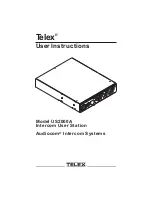 Preview for 1 page of Telex Audiocom US2000A User Instructions