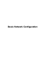 Preview for 1 page of Telex Basic Network Configuration Manual