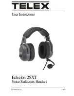 Telex Echelon 25XT User Instructions preview