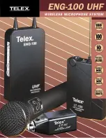 Предварительный просмотр 1 страницы Telex ENG-100 UHF Specifications