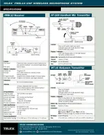 Предварительный просмотр 4 страницы Telex FMR-10 UHF Instructions