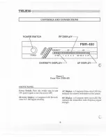 Предварительный просмотр 6 страницы Telex FMR-450 UHF Operating Instructions Manual