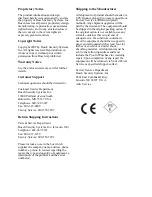 Preview for 2 page of Telex ICW-6 Installation And Operation Instructions Manual