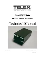 Telex IP-223 iDen Interface NI-223 Plus Technical Manual preview