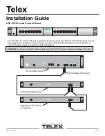 Telex LCP-16 Installation Manual предпросмотр