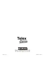 Предварительный просмотр 19 страницы Telex Legacy XO-1 Operating Manual