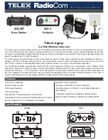 Preview for 1 page of Telex Legacy XO-1 Specification Sheet