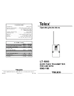 Telex LT-1000 Operating Instructions предпросмотр