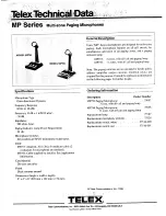 Preview for 1 page of Telex MS Series Technical Data