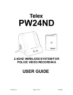 Preview for 1 page of Telex PW24ND User Manual