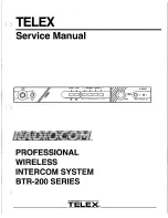 Telex Radiocom BTR-200 Series Service Manual preview