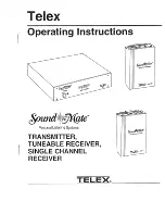 Telex Sound Mate AAR-1 Operating Instructions Manual предпросмотр