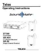 Telex SoundMate SR-50 Operating Instructions Manual preview