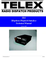 Telex TDI Technical Manual preview