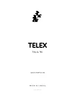 Preview for 1 page of Telex TELEXo Quick Start Manual