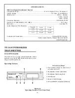 Предварительный просмотр 6 страницы Telex TR-16 Operating Manual